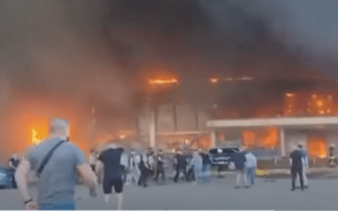 Russian missiles have struck a shopping center in Ukraine with over 1,000 people inside