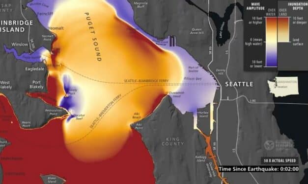 New simulation warns tsunami waves as high as 42 feet could strike Seattle in minutes following major earthquake on the Seattle Fault