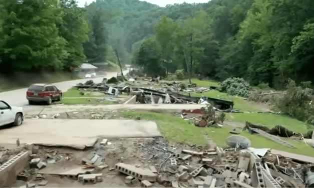 Two ultra-rare floods in a single week and a wildfire generating its own weather