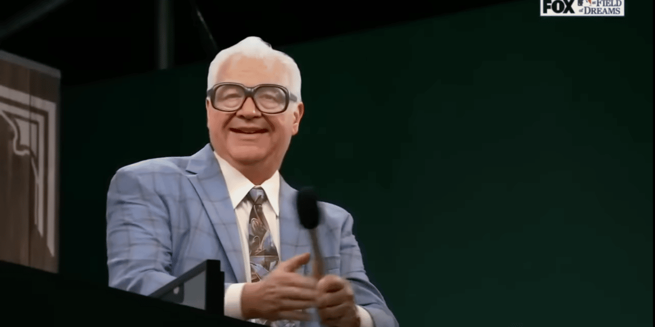 (WATCH) Hologram of Harry Caray leads ‘Take me out to the Ballgame’ at Field of Dreams game