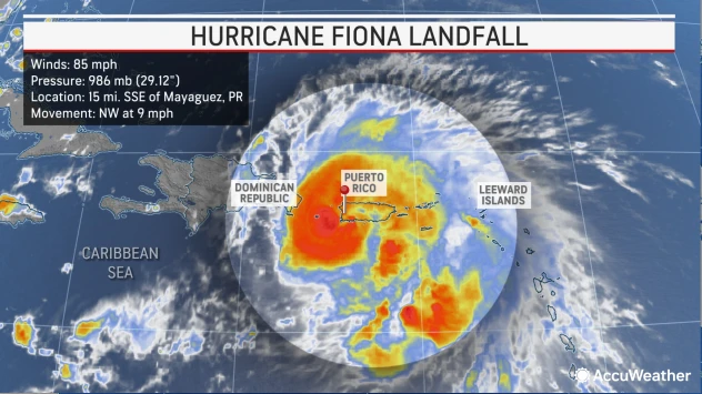 Hurricane Fiona makes landfall in Puerto Rico, life-threatening situation unfolding, power grid completely knocked out