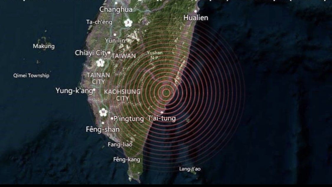Strong 6.4 earthquake rocks southeast Taiwan