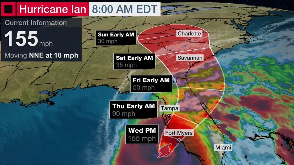 UPDATE: Hurricane Ian nears Category 5 strength hours before catastrophic Florida landfall