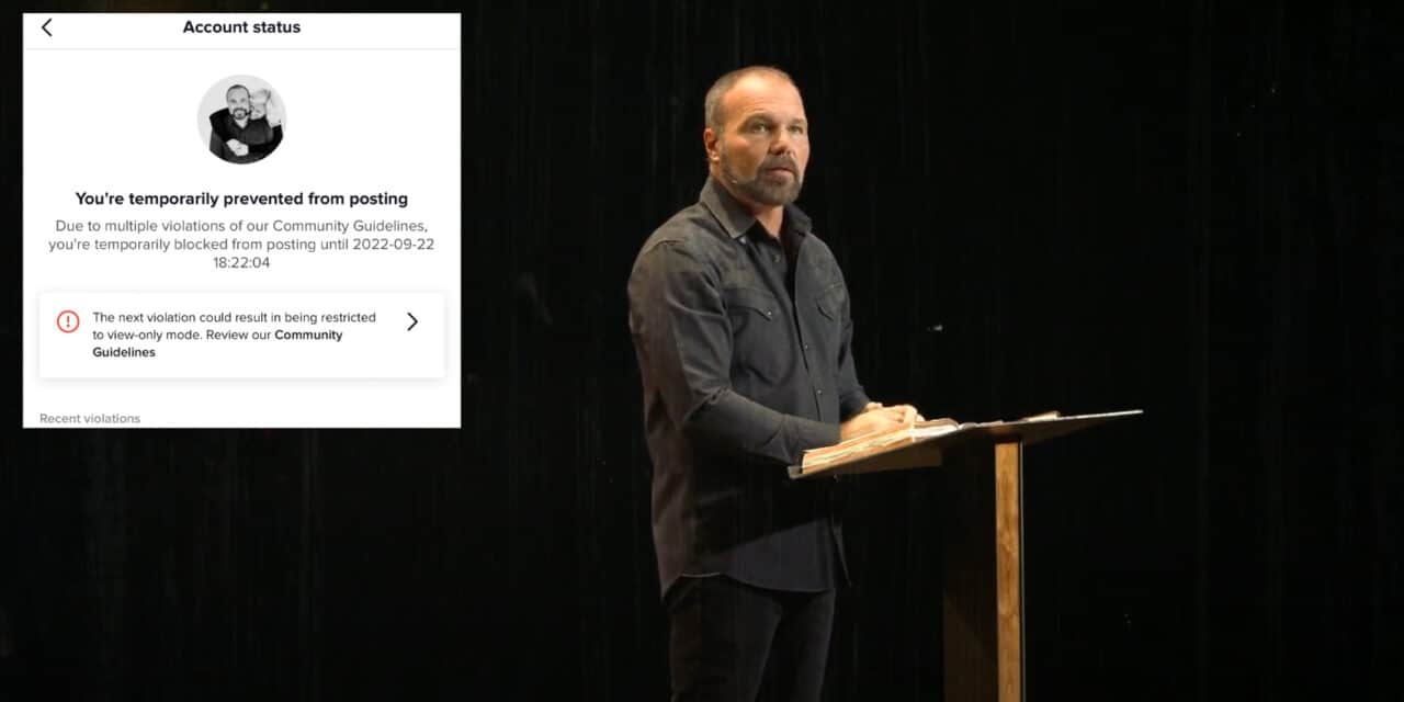 Mark Driscoll temporarily suspended from TikTok for saying ‘men can’t have babies’