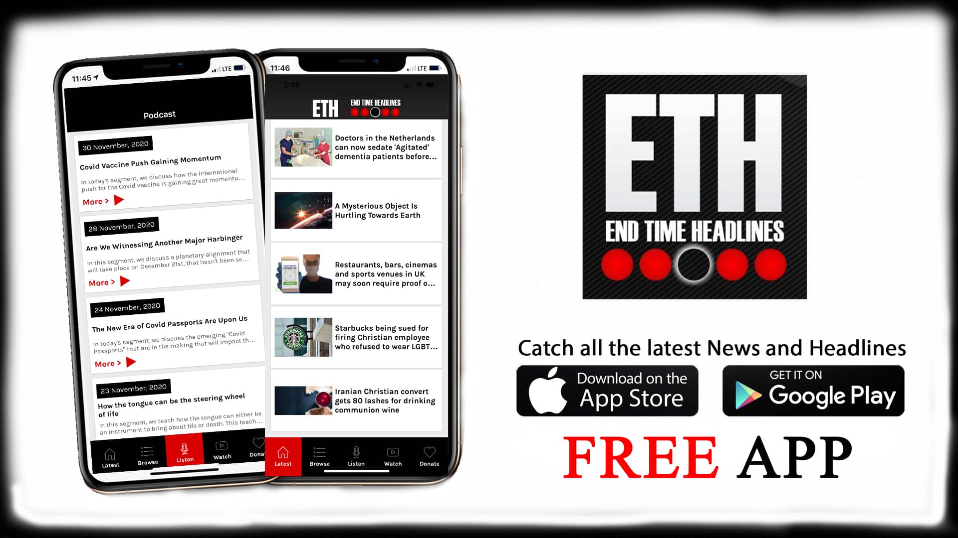 Download our FREE App today to catch every headline and podcast