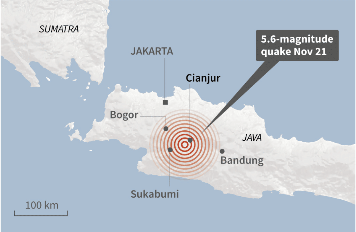 Powerful earthquake strikes Indonesia killing more than 50, wounding hundreds and leaving homes destroyed