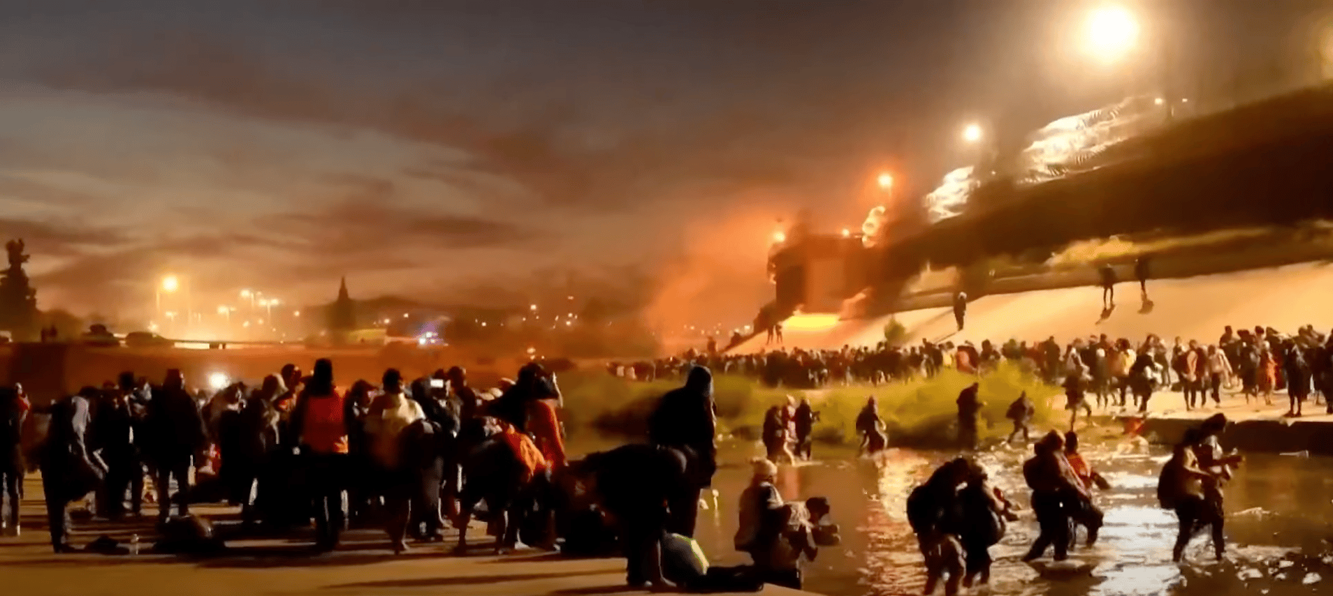 (WATCH) 1,000 migrants in the largest caravan in HISTORY crosses the Rio Grande into El Paso