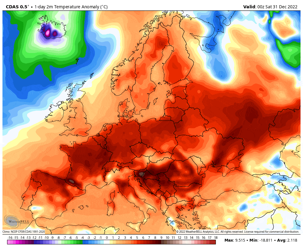 Thousands of records have been shattered in historic winter warm spell in Europe