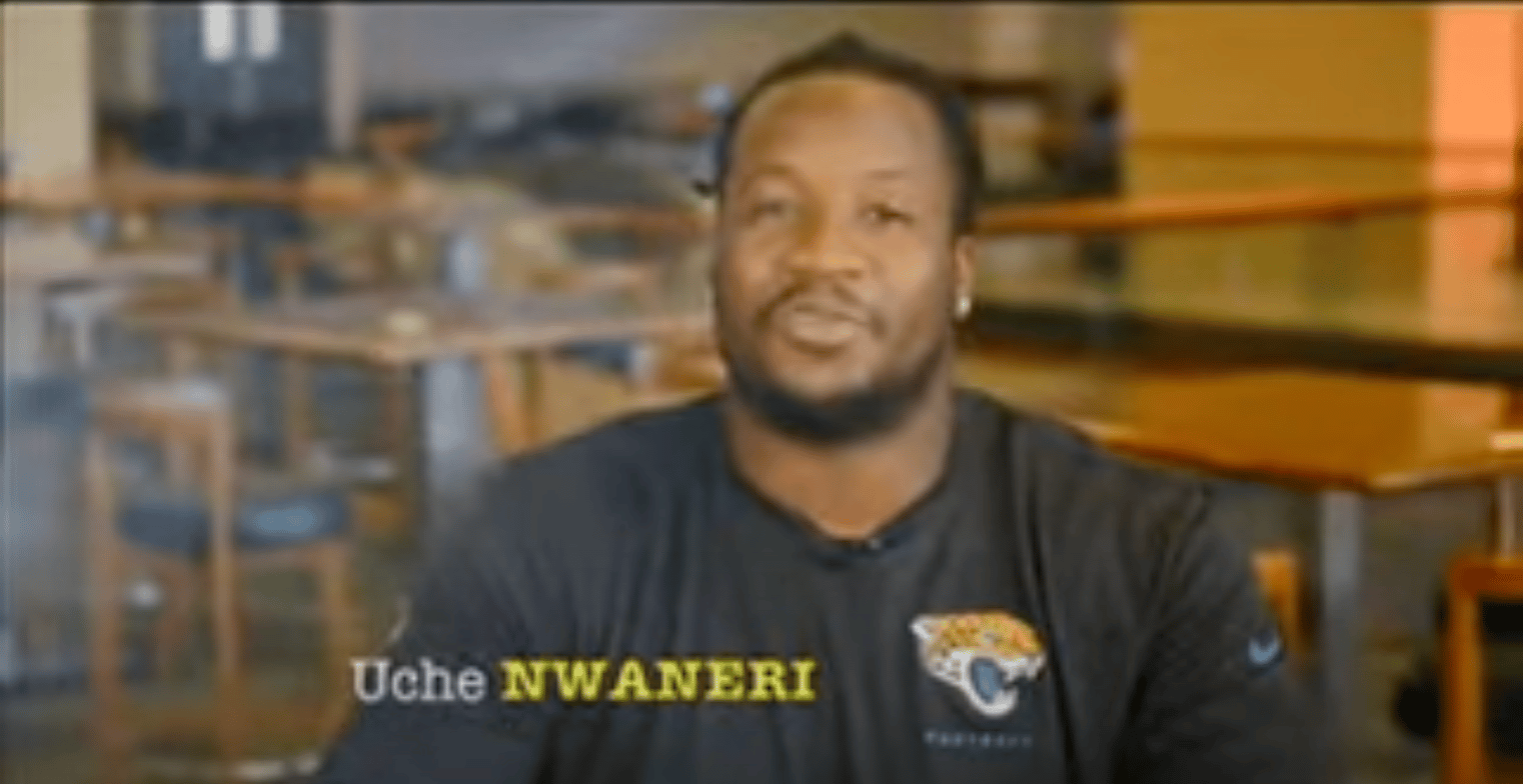 Former Jaguars Offensive Lineman Uche Nwaneri collapses and dies suddenly at age 38