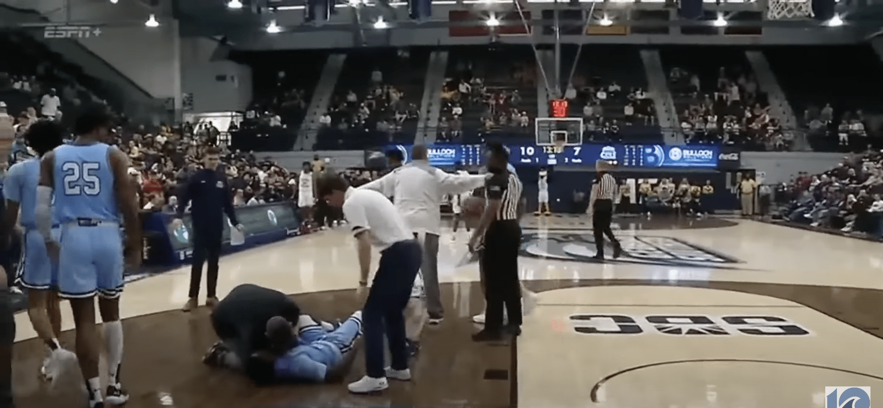 (WATCH) Old Dominion men’s basketball player collapses during game