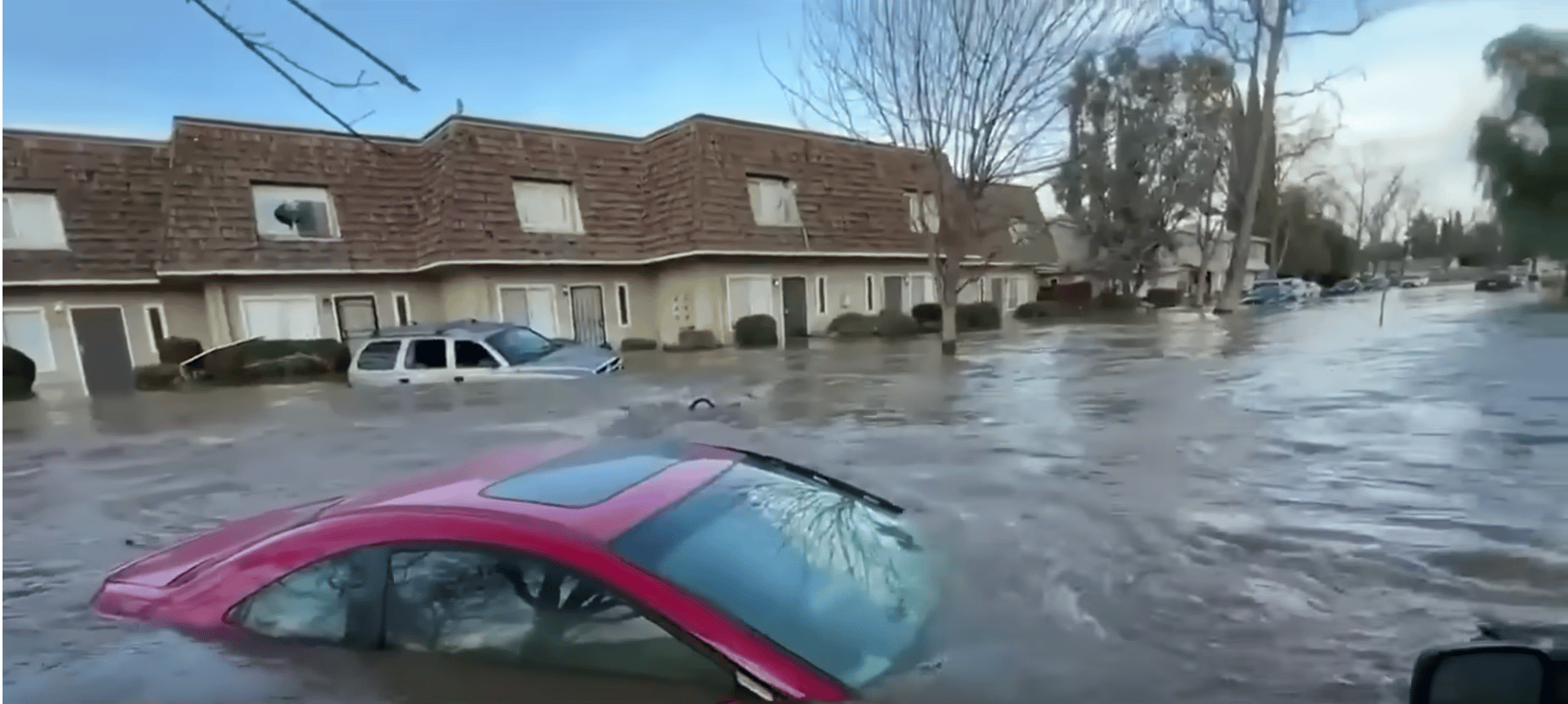 Devastating floods threaten to turn California Coastal towns into an Island