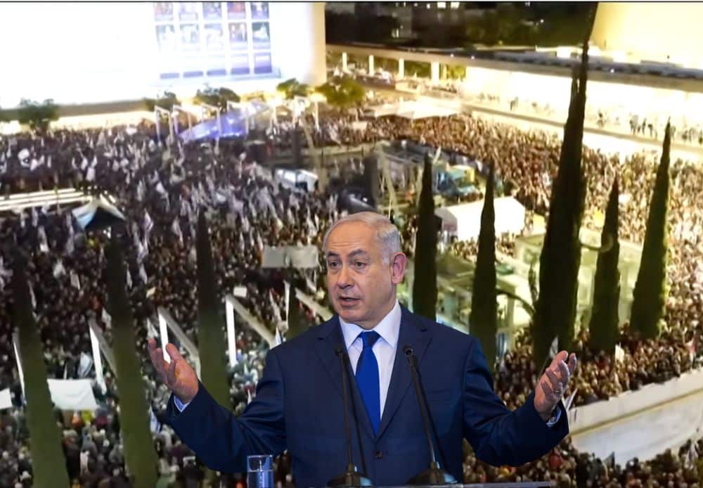 UPRISING: Over 80,000 people fill Tel Aviv in Israel to protest against Netanyahu government