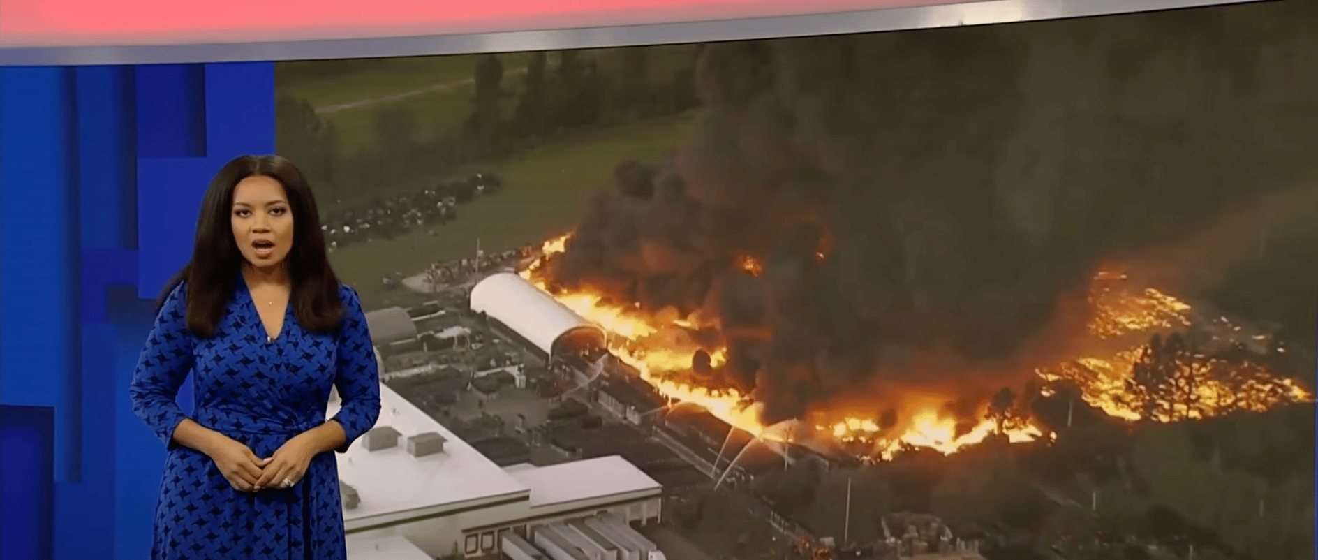 DEVELOPING: A massive 5-acre fire is raging outside of Kissimmee nursery plant warehouse