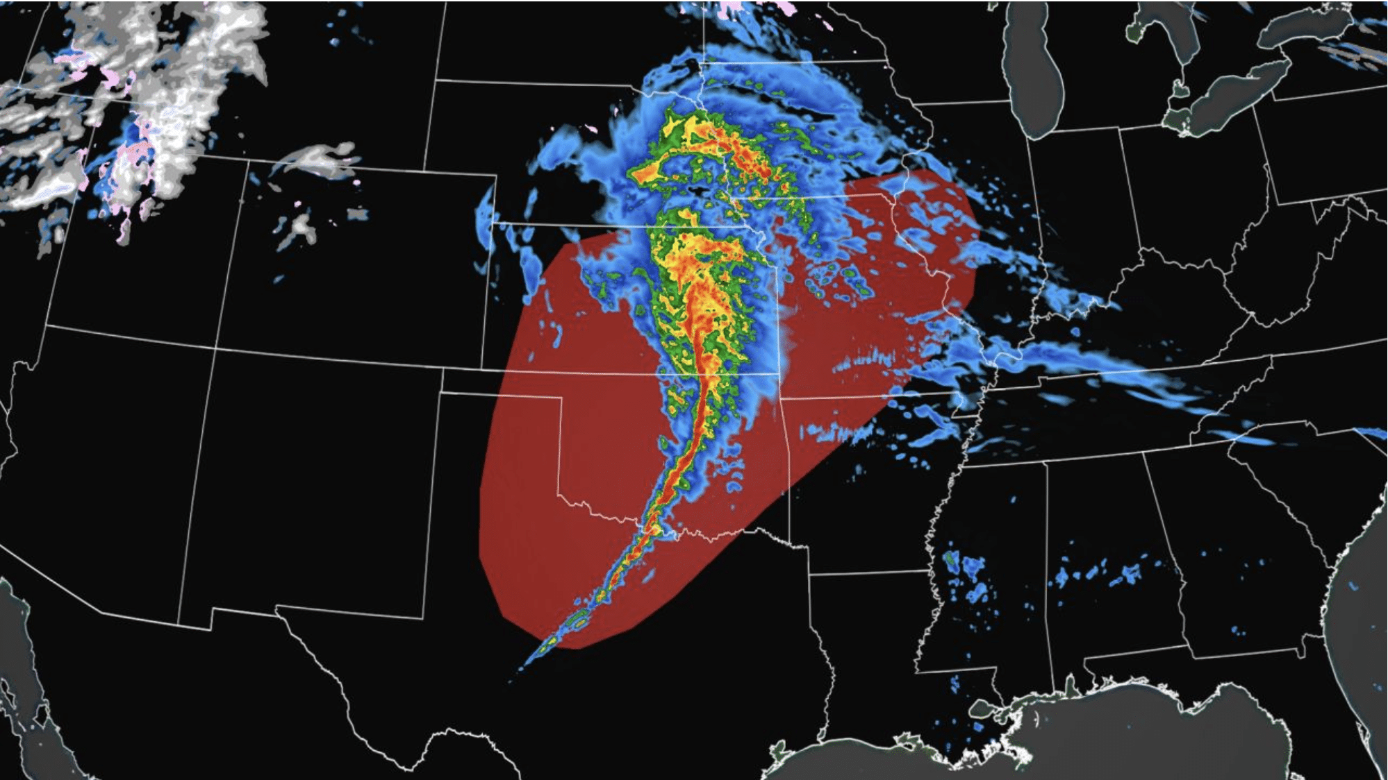 DEVELOPING: A derecho is forecast to bring damaging hurricane-force winds to the central US today