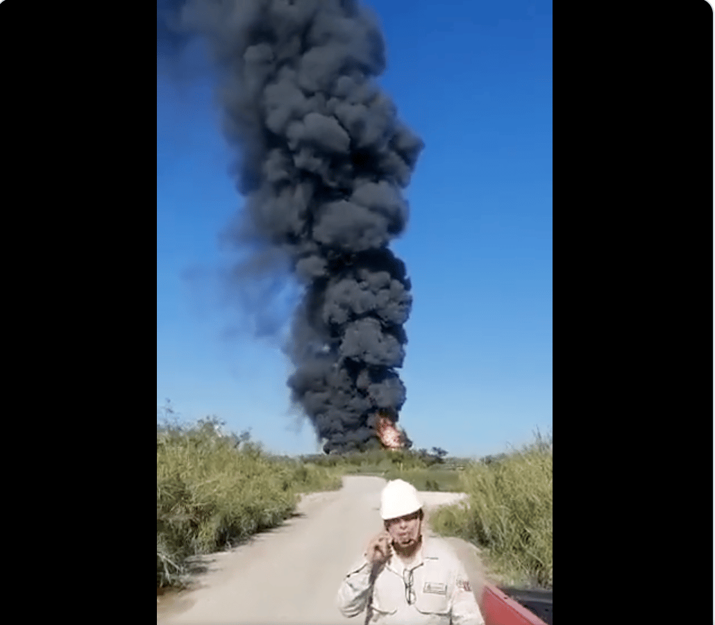 Fires erupt at 3 different oil facilities of the same company in Texas and Mexico in one day