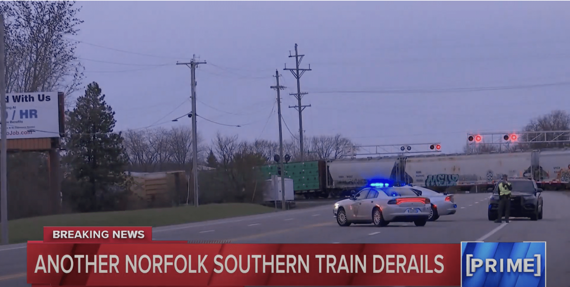 (WATCH) Meanwhile, in Ohio another train derailed in Springfield; No hazardous materials ‘involved’