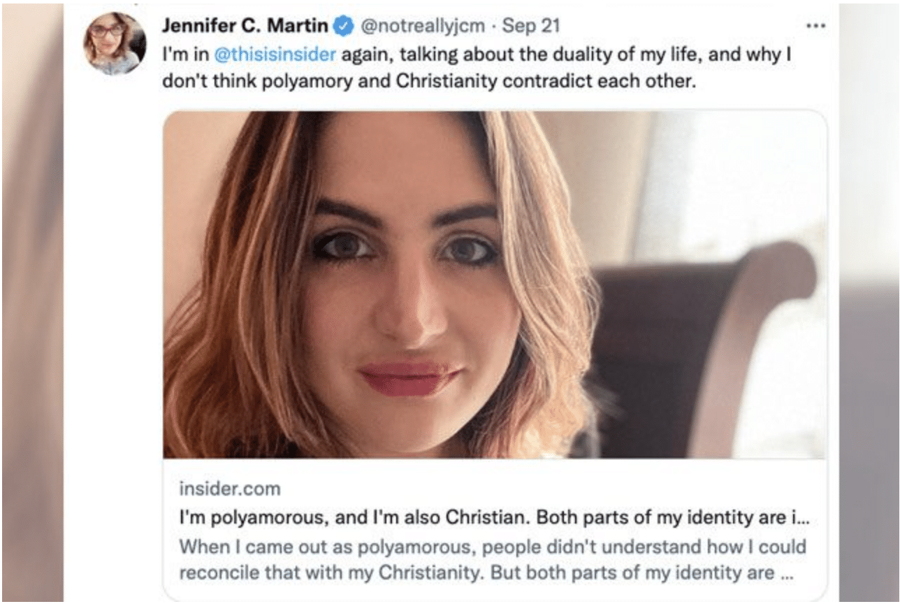 Self-described “Dirtbag Christian” defends her polyamorous lifestyle as being compatible with her faith