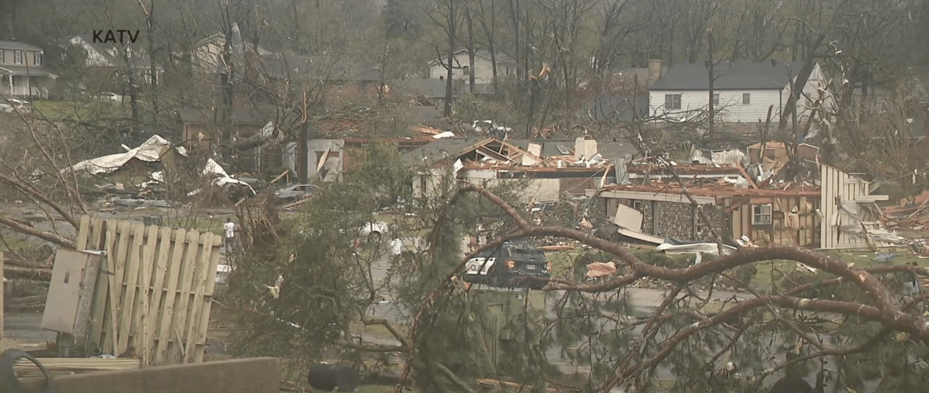 At least 3 dead, dozens trapped and more than 600 hundred injured as monster tornadoes cut a path of destruction through Arkansas