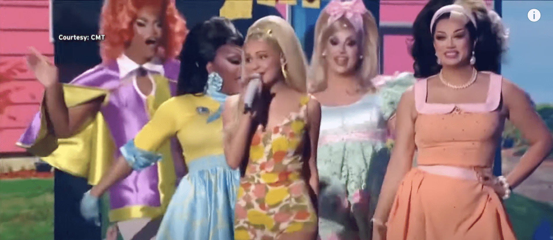 (WATCH) Country music star performs with drag queen backup dancers at CMT Music Awards, appears to call for stricter gun laws