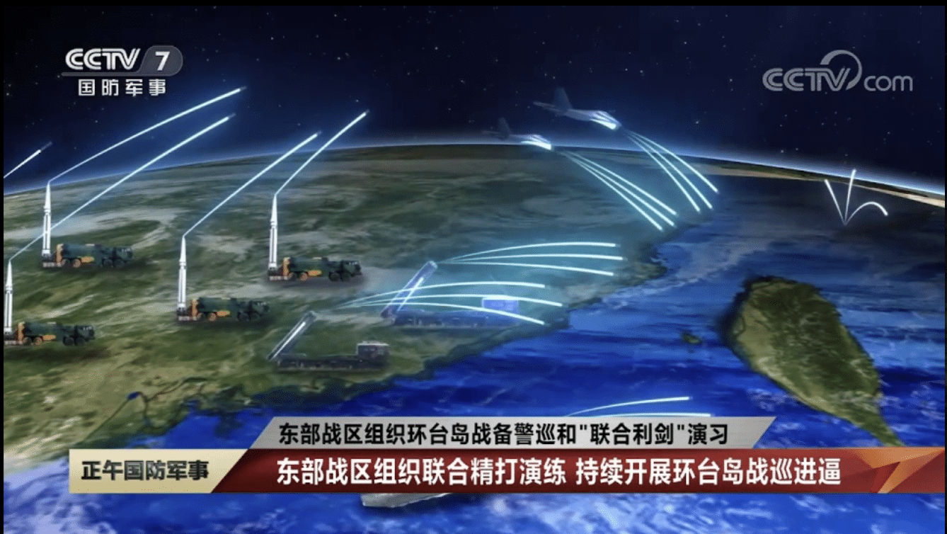 Chinese state TV shows chilling Taiwan invasion plan