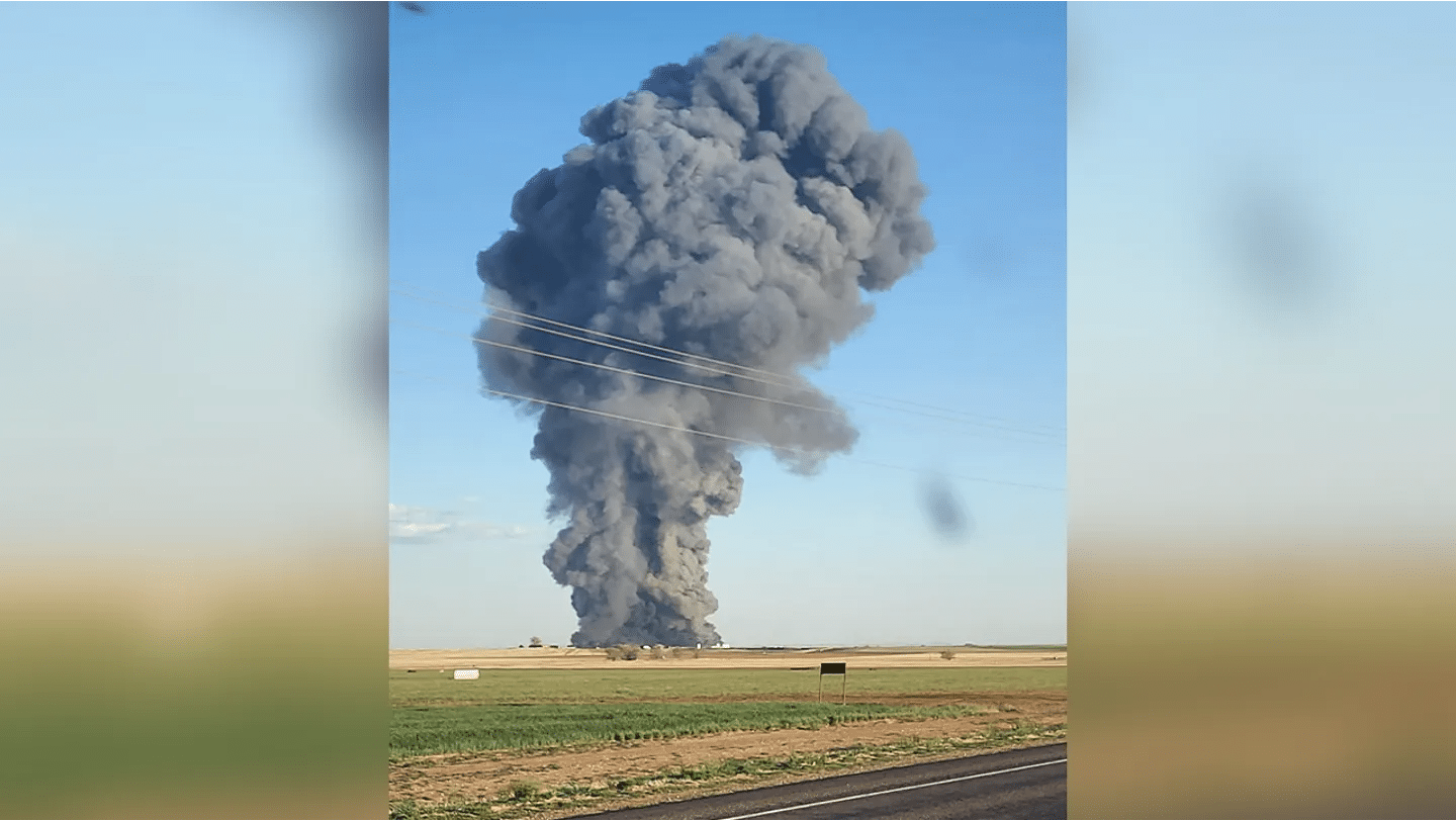 A massive explosion at a dairy farm in Texas leaves at least 18,000 cattle dead and 1 person critically injured