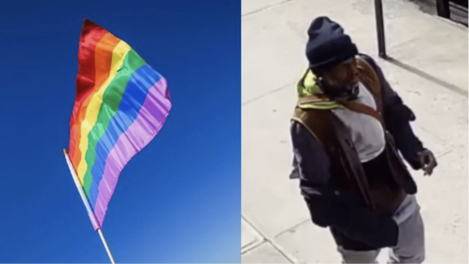 Homeless man in NY charged with multiple hate crimes for defecating on LGBTQ flag