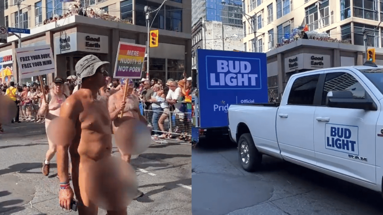 Bud Light sponsors Toronto Pride parade attended by naked men exposed to children