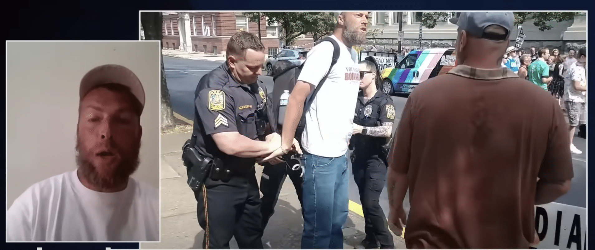 (WATCH) Christian preacher arrested for quoting Bible verses at crowd gathered for Pennsylvania Pride event