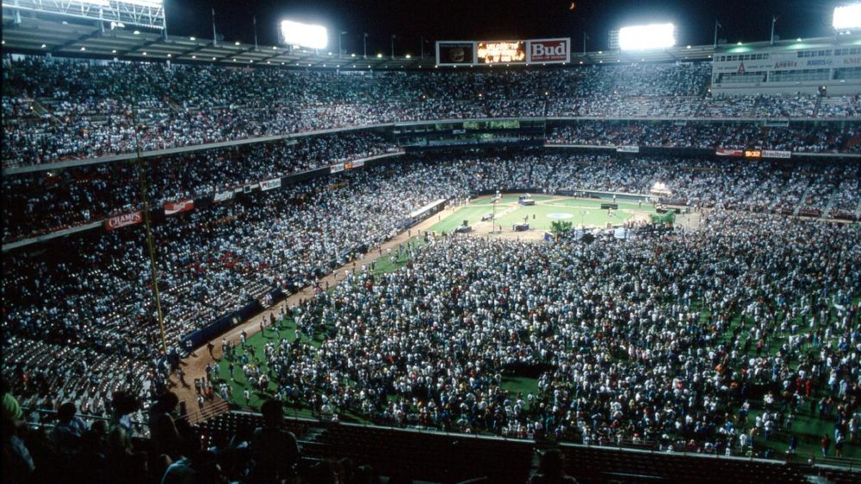 Greg Laurie's "Harvest Crusade Outreach" got bumped from Angel Stadium