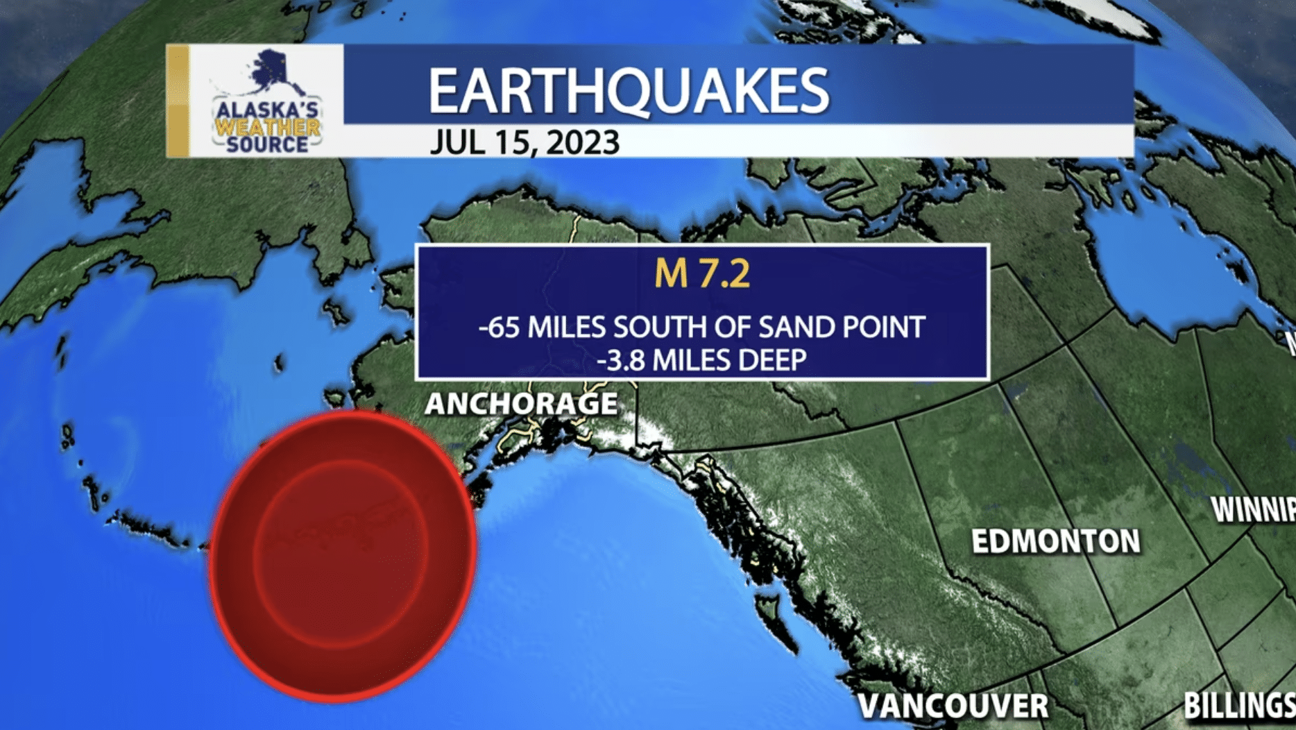 Powerful 7.2-magnitude earthquake strikes near Alaska Peninsula, prompting brief tsunami warning