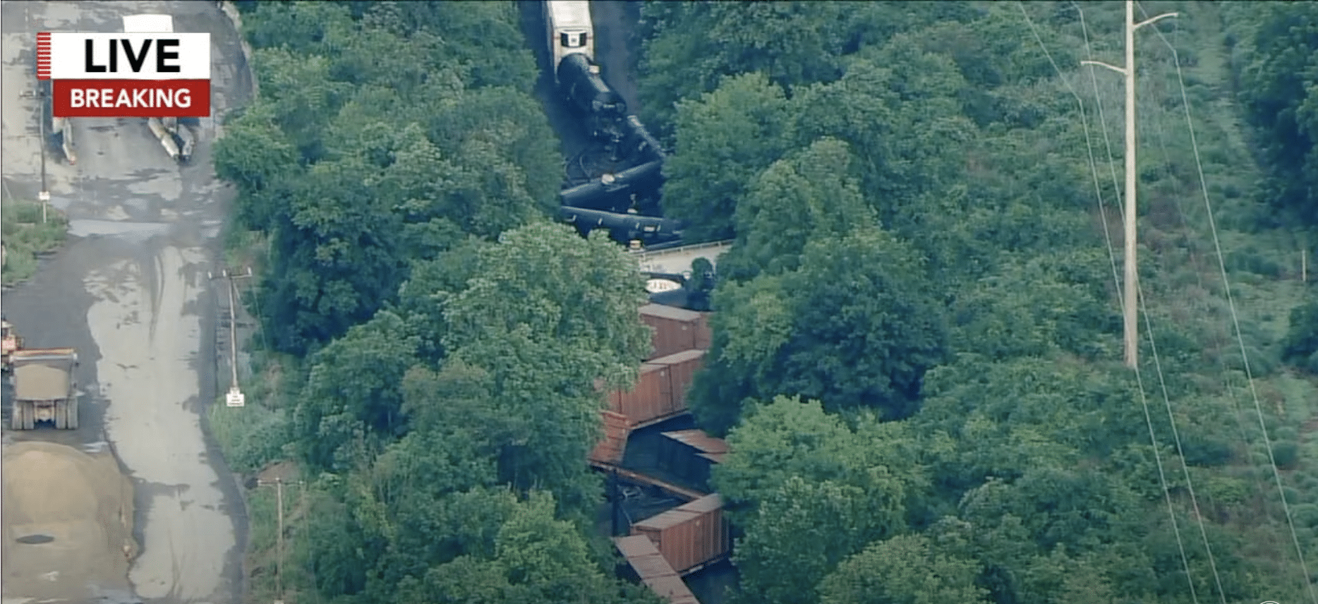 Freight train derailment in Pennsylvania prompts evacuations of nearby residents, and businesses