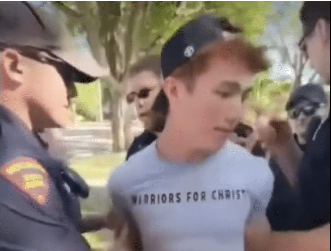 (WATCH) Wisconsin police arrest young Christians protesting drag queen event for kids