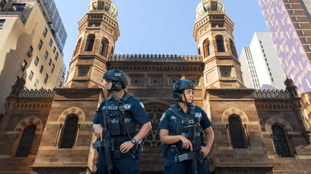 Calls for attacks in the U.S. intensify online prompting law enforcement to step up security for synagogues and Jewish businesses