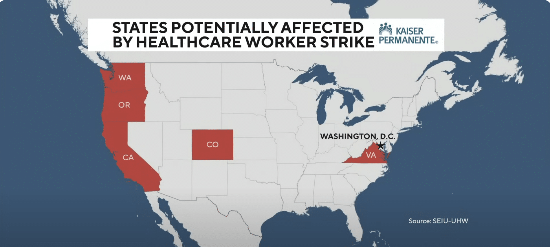 Thousands of healthcare workers go on strike in multiple states