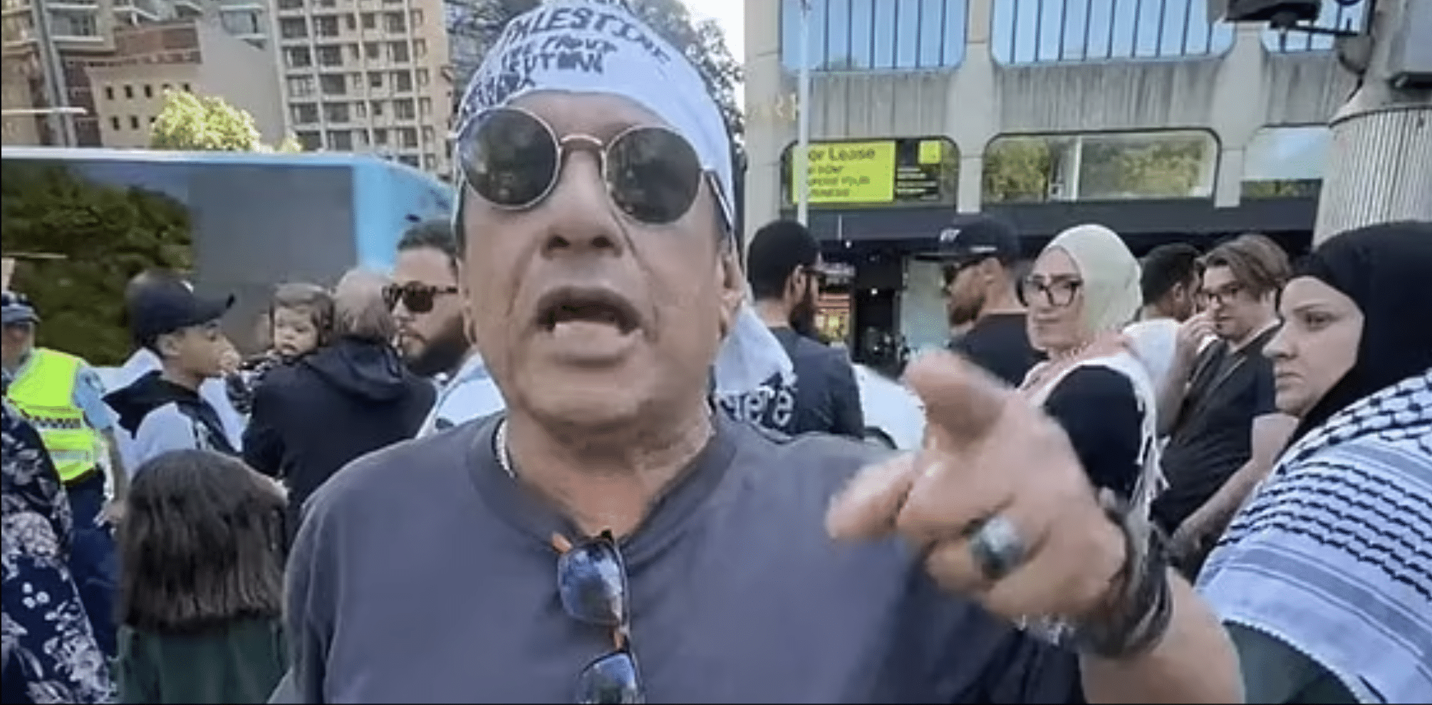 Pro-Palestine protester calls for Jews to be ‘wiped out’ as Australian protests turn ugly