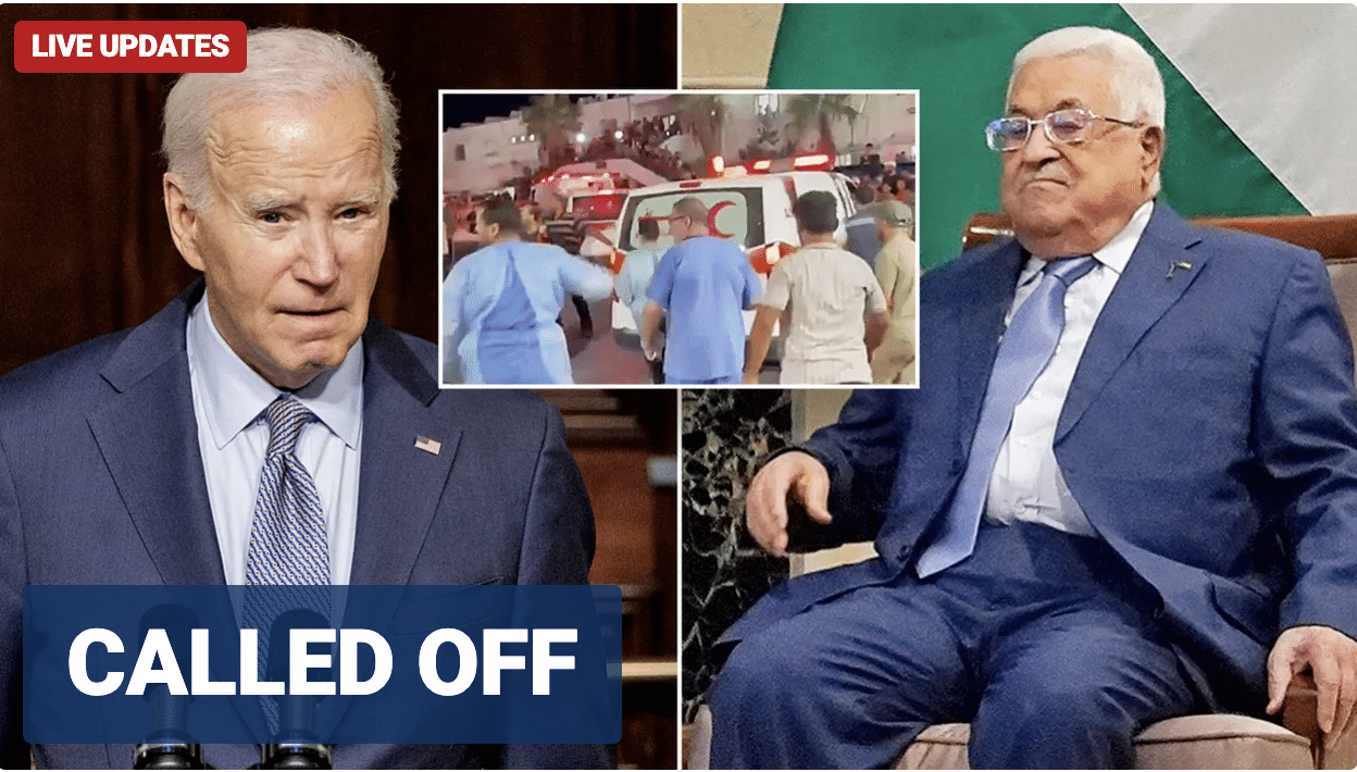 Abbas cancels meeting with Biden over alleged airstrike at Gaza hospital