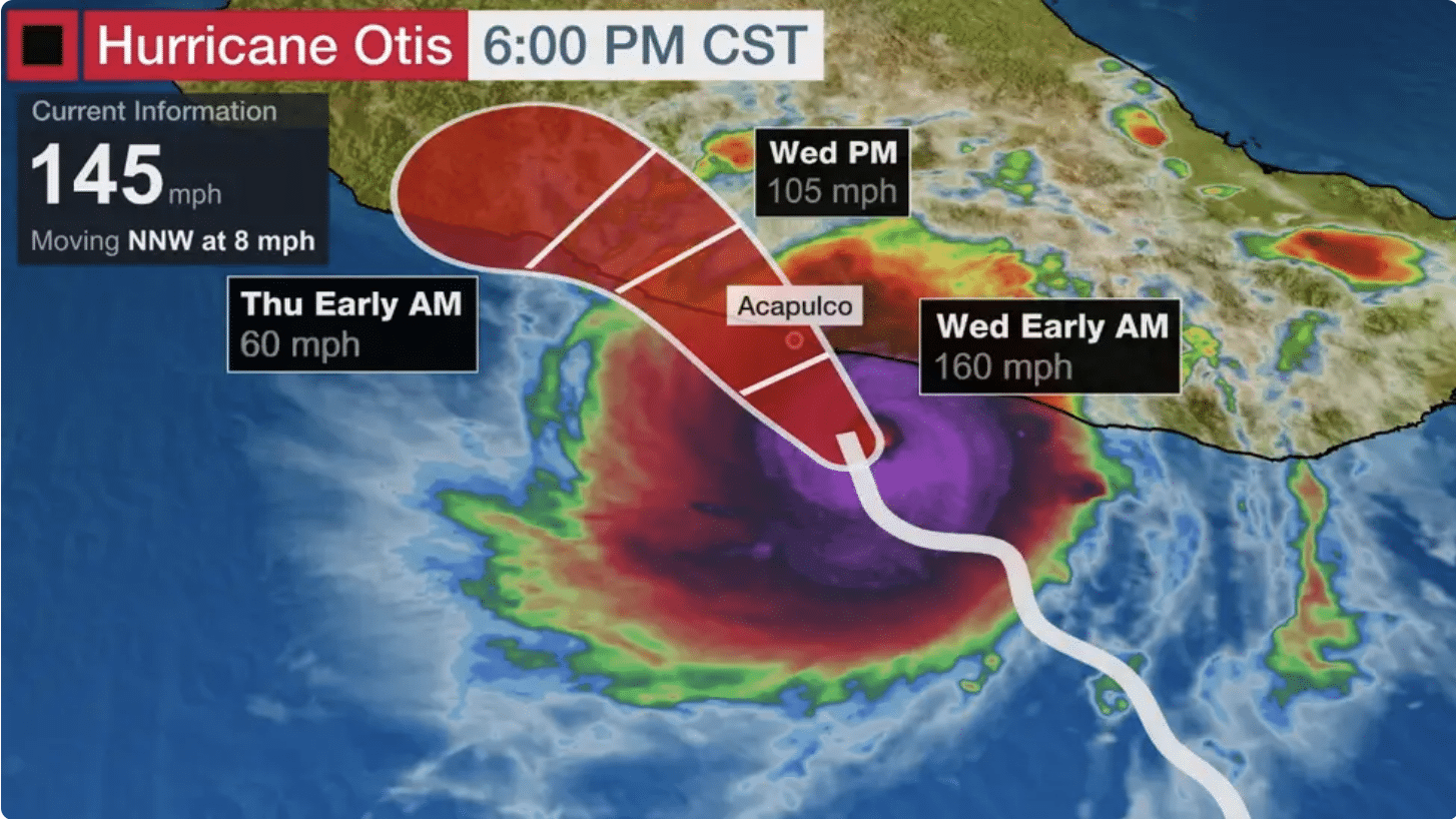 DEVELOPING: Hurricane Otis could become ‘potentially catastrophic’ Category 5 storm at landfall in Mexico