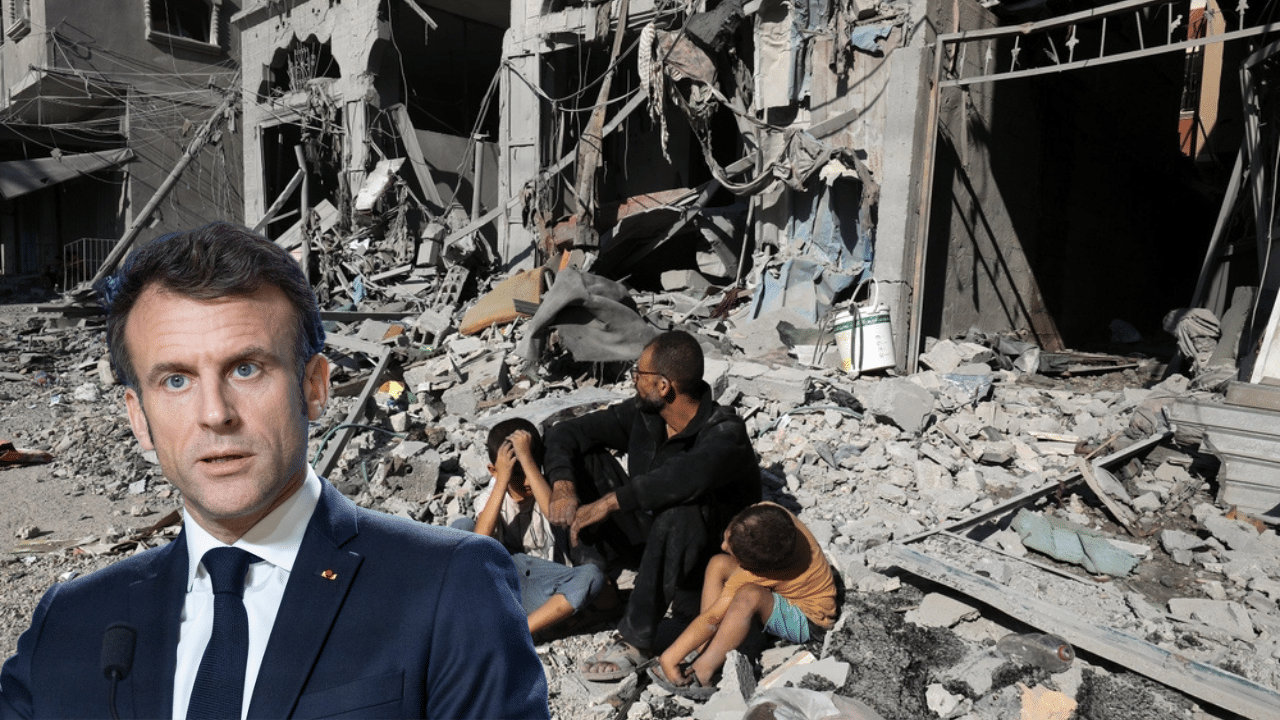 Macron calls on IDF to stop killing women and babies