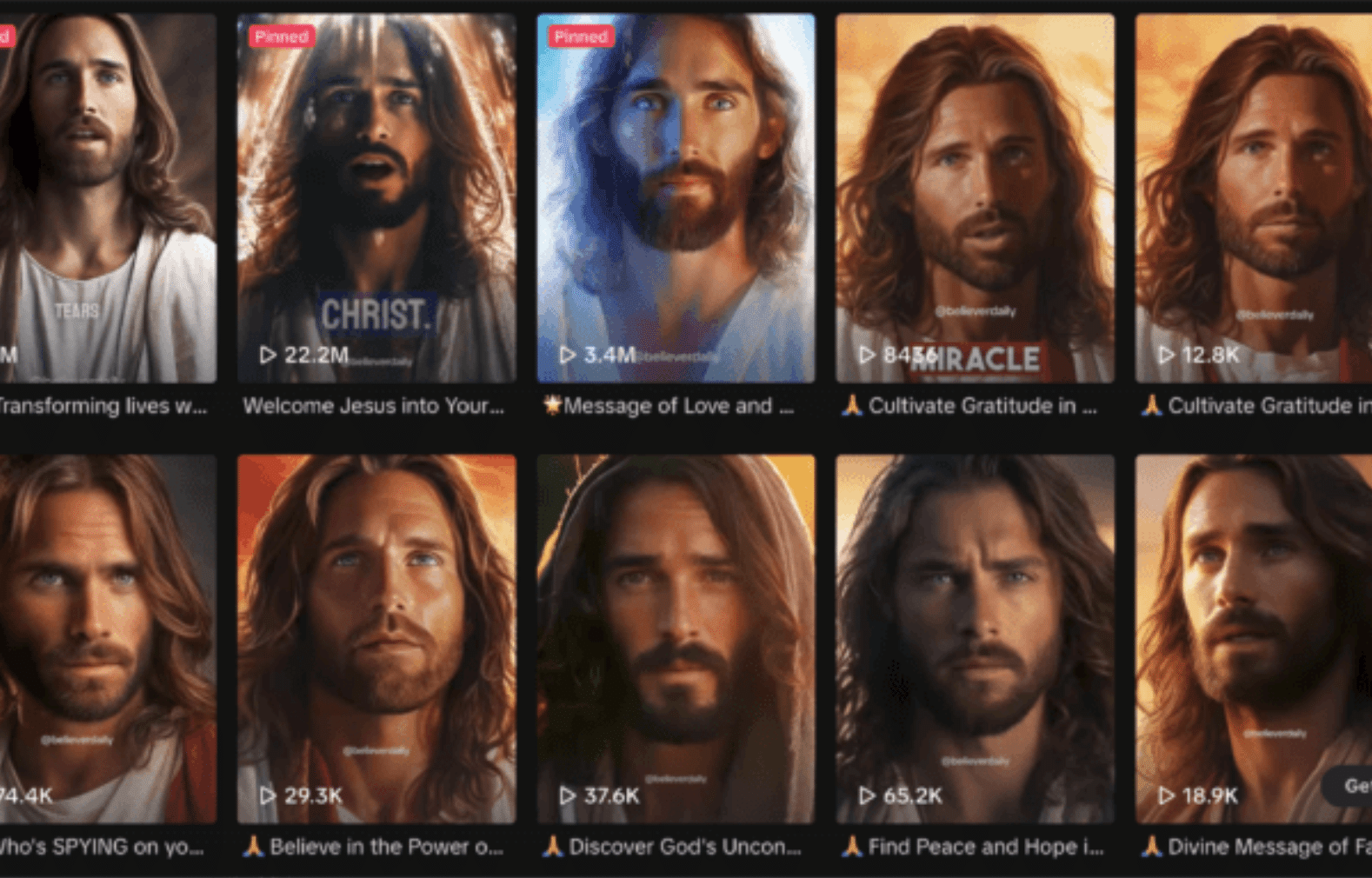 Computer-Generated ‘Jesus’ takes TikTok by storm, Promises “divine blessings”, Potential jackpot for its creator