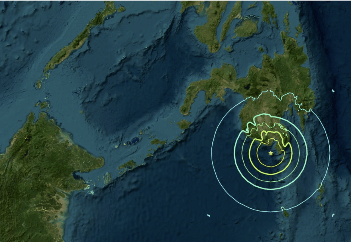 Huge magnitude 7.2 undersea earthquake strikes Philippines