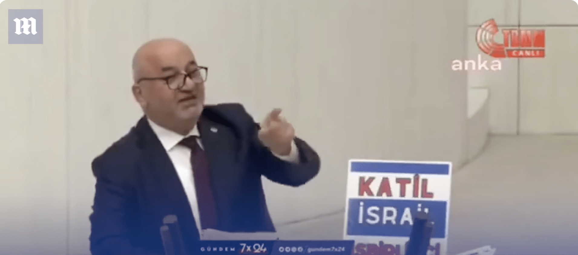 (WATCH) Turkish MP suffers heart attack moments after saying Israel will ‘suffer Allah’s wrath’