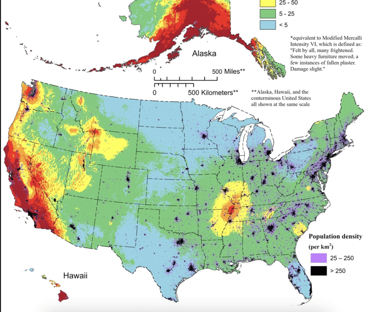 New map reveals where damaging earthquakes are most likely to occur in US