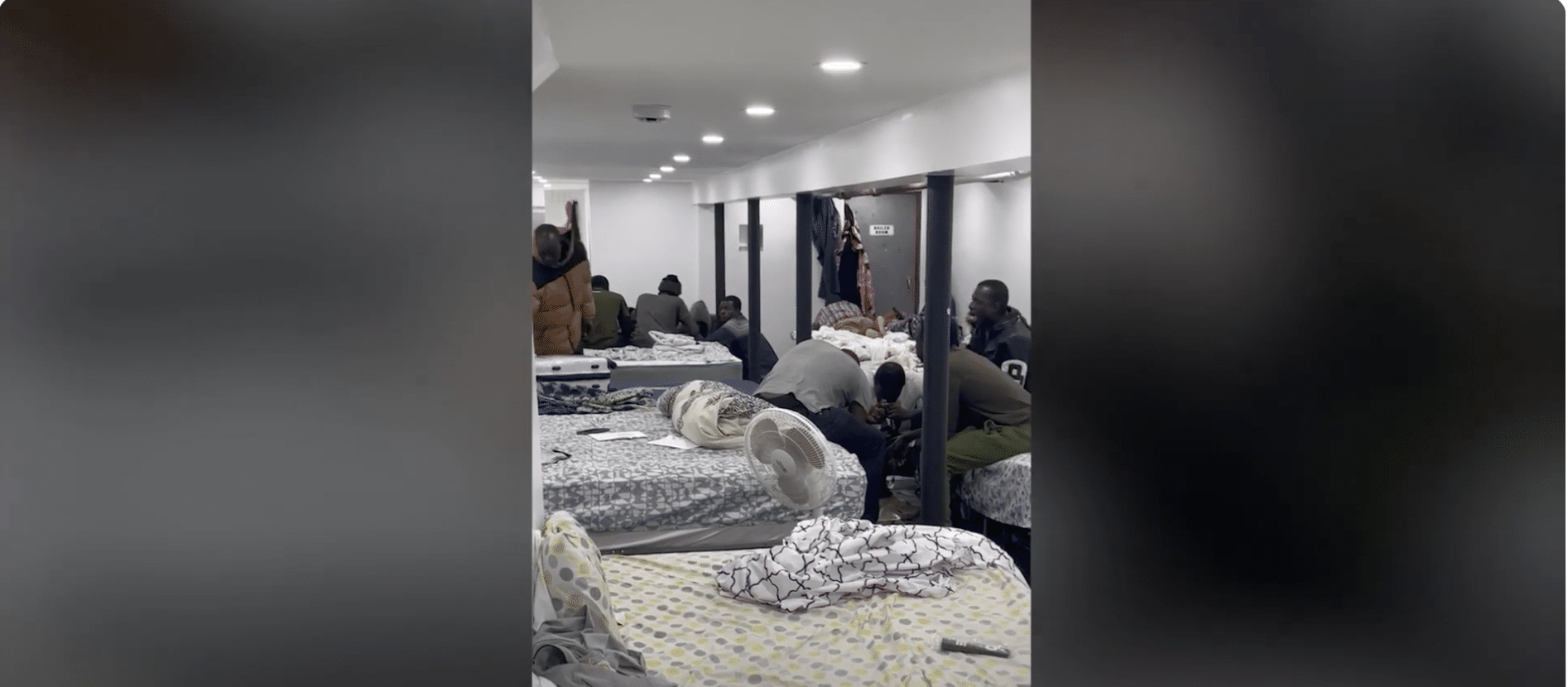 (WATCH) 70 migrants discovered living in cramped NYC basement — sleeping in shifts…