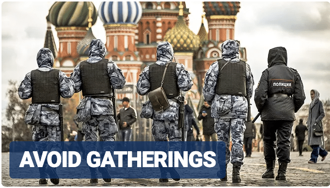 Americans told to ‘avoid’ gatherings in Moscow, Russia amid reports of extremists’ ‘imminent plans’ to attack