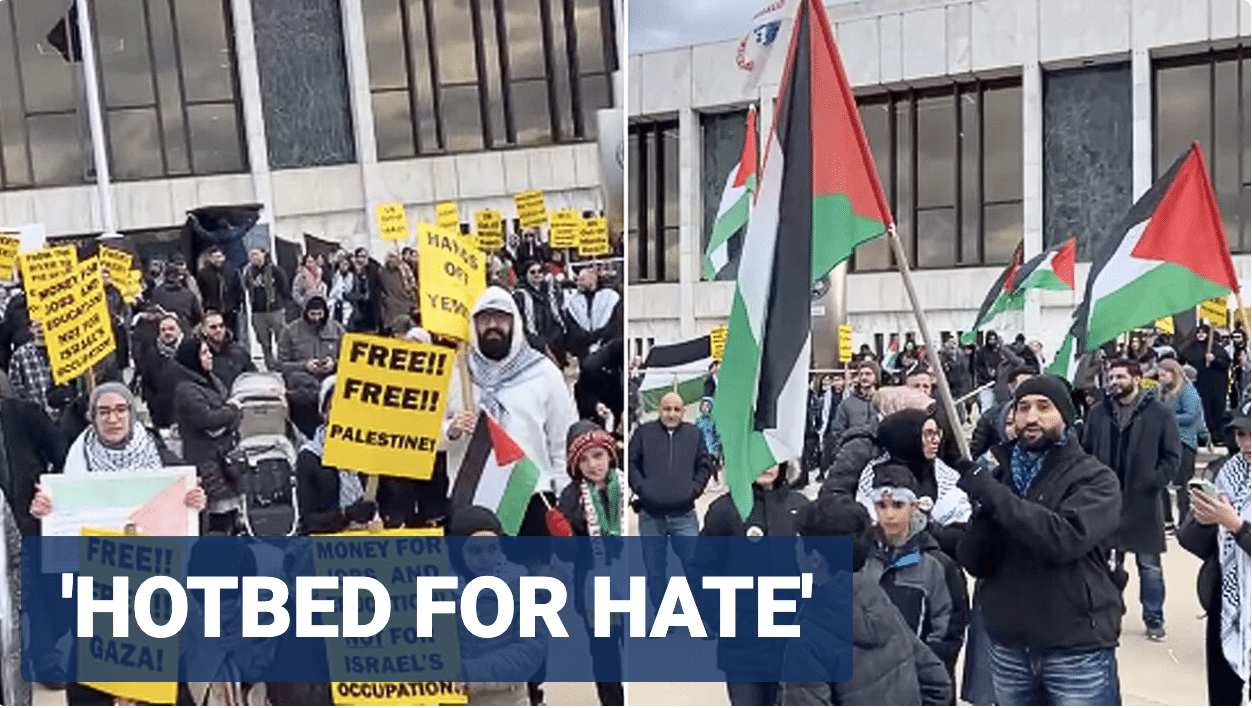 Protesters in Michigan chant ‘Death to America!’ and ‘Death to Israel!’ on last day of Ramadan