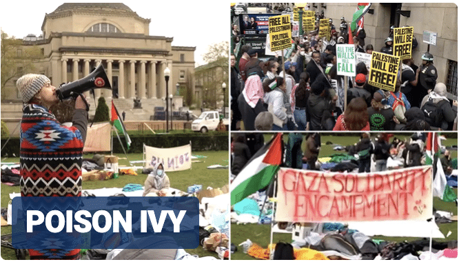 Anti-Israel protesters descend on Columbia University lawn vowing to ‘hold this line’