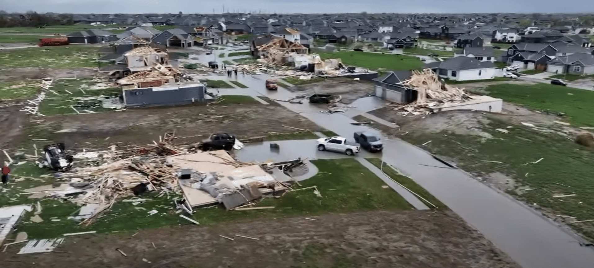 Catastrophic destruction seen in wake of massive tornadoes in Nebraska and Iowa
