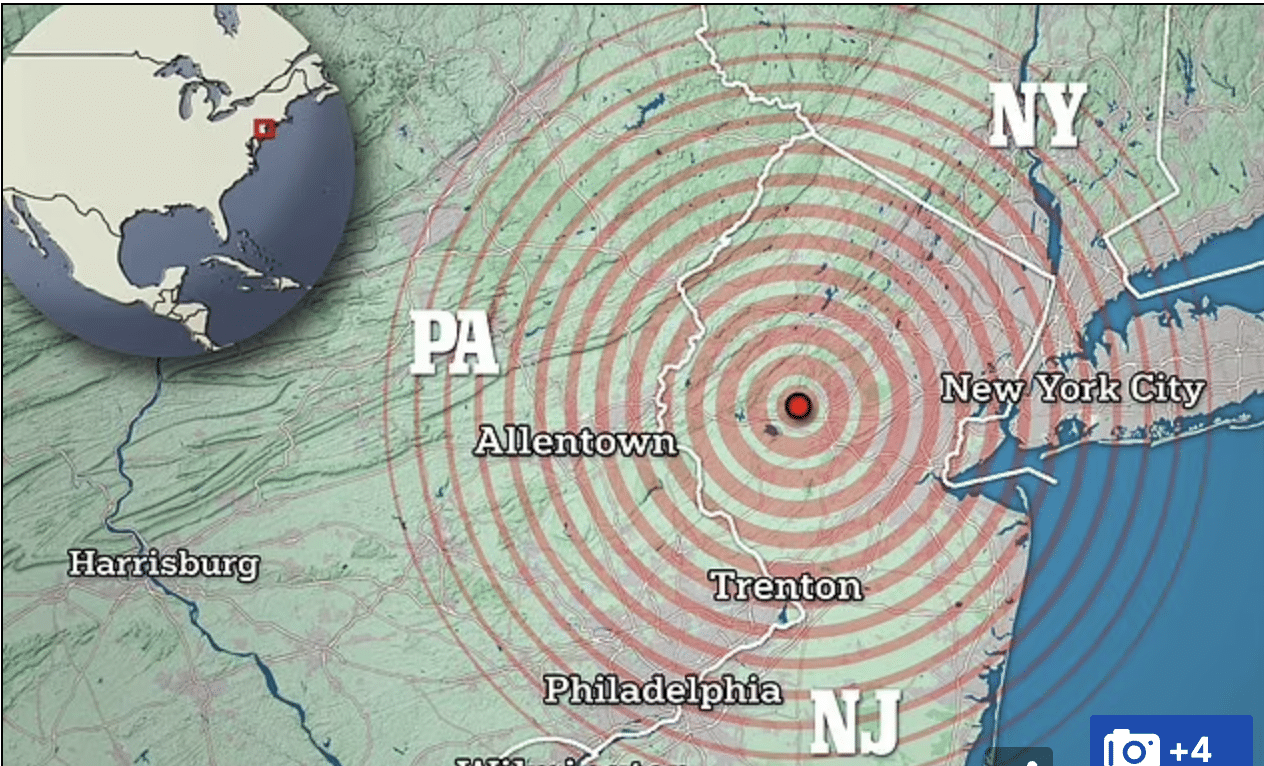 Magnitude 2.6 aftershock rattles New Jersey as residents say it sounded ‘like a truck was driving by’
