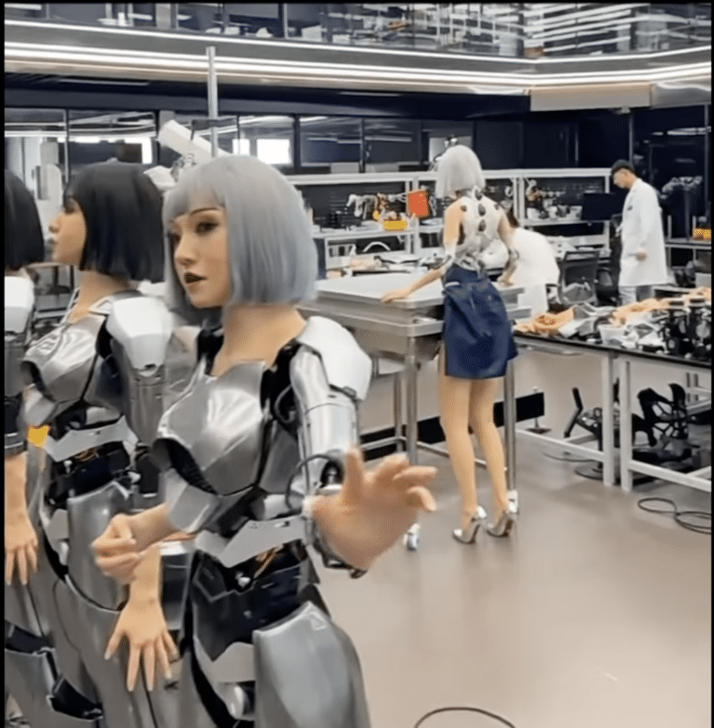 New video circulating on social media has sparks concern as it reveals the inner workings of a Chinese humanoid robot factory