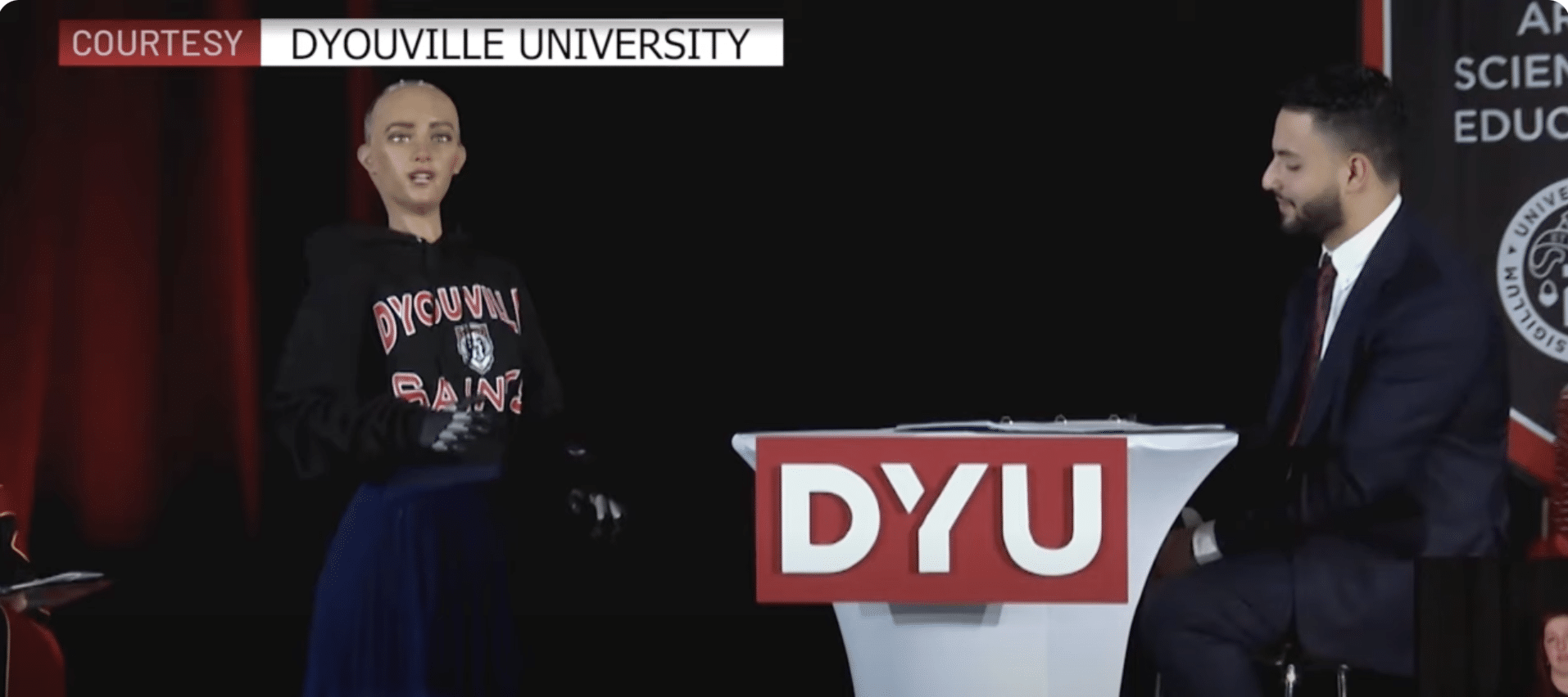 Human-like robot tells students to ‘take risks’ in creepy graduation speech – it even responded to ‘haters’